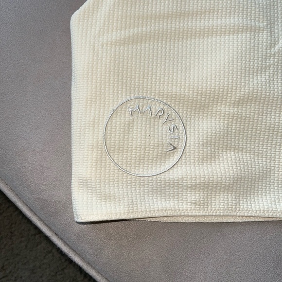 MARYSIA Steffi Top Cropped Halterneck Scalloped Trim Edges Yellow White Medium - Picture 5 of 9